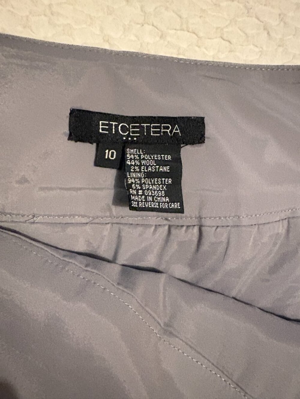 Grey Ruffled Miniskirt - Picture 3 of 3